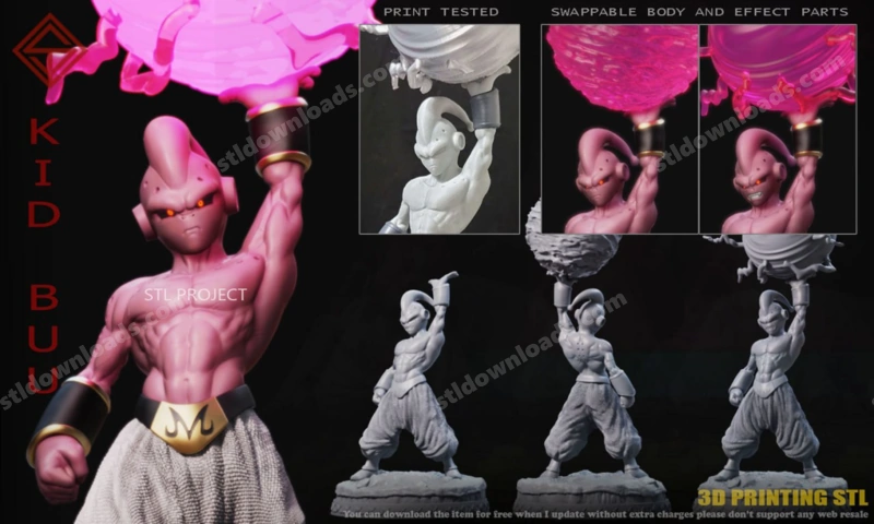 Kid Buu — Dragon Ball 3D model