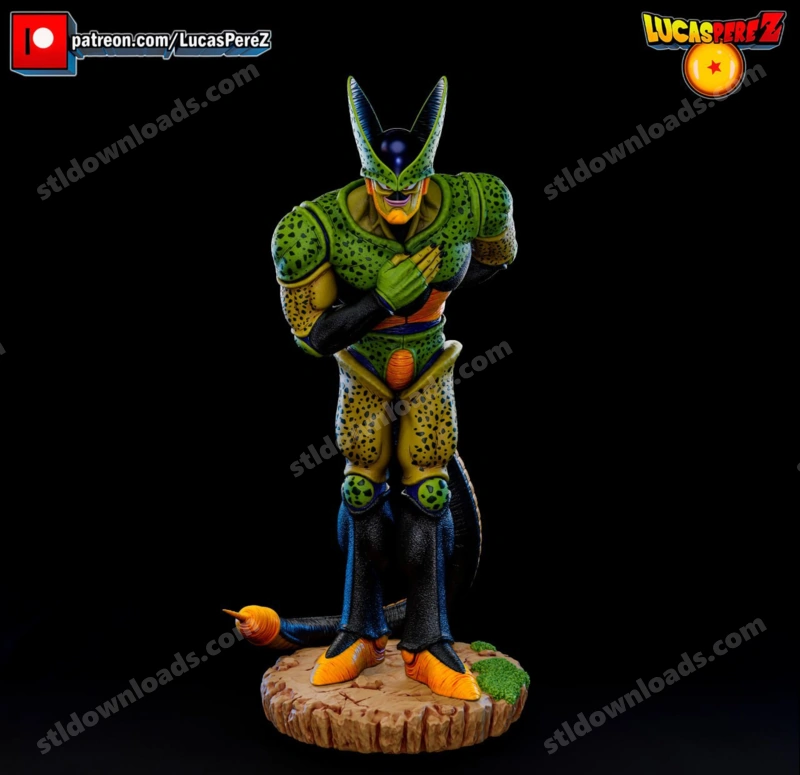 Cell Second Form Bust — Dragon Ball 3D model