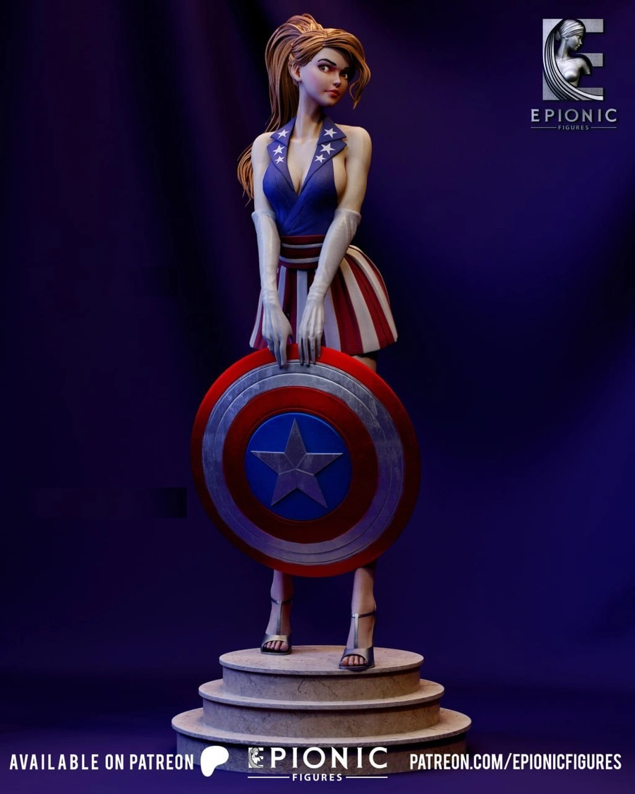 Captain America — Marvel 3D model