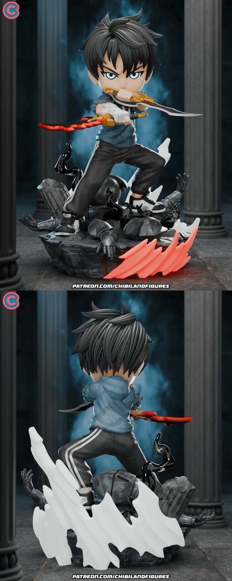Sung Jin-Woo Chibi — Solo Leveling 3D model