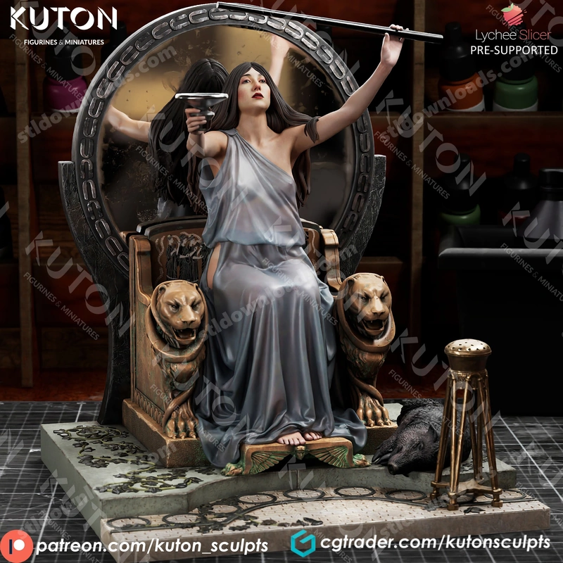 Circe Offering the Cup to Ulysses — Greek Mythology 3D model