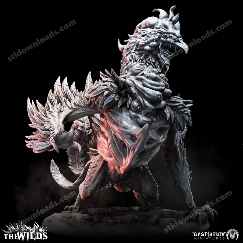 Cockatrice — Original Fantasy 3D model