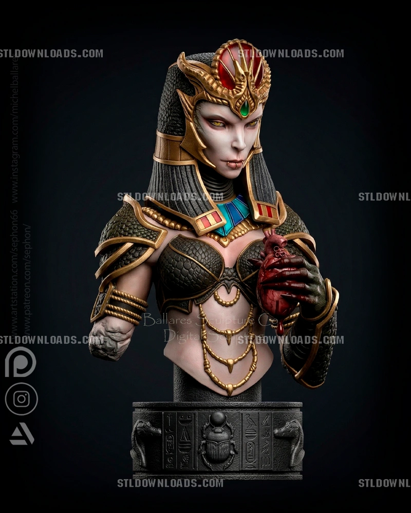 Sobek Bust — Original Character 3D model