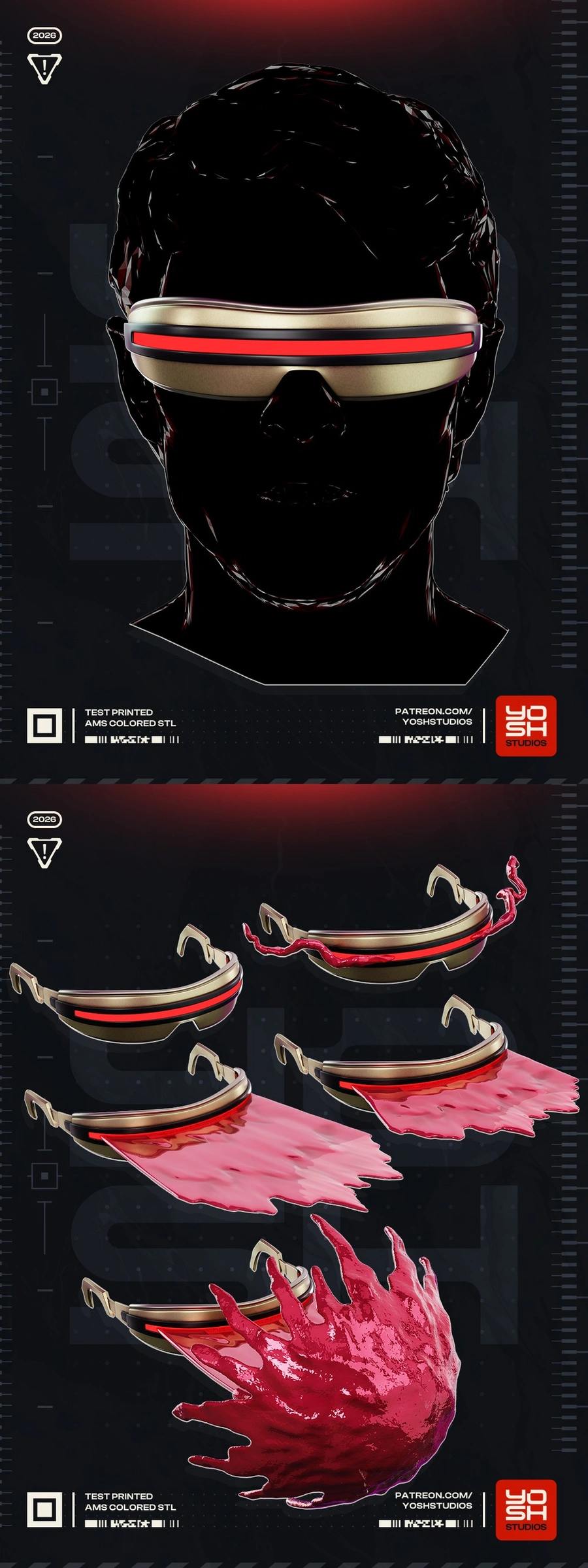 Cyclops Doomsday Visor — Marvel 3D model