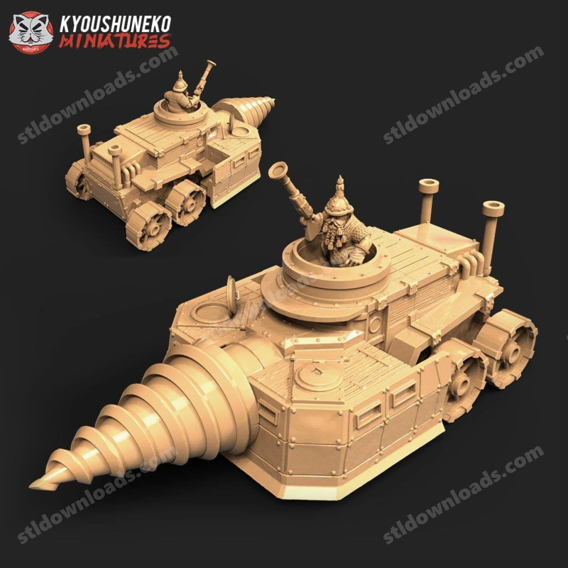 Drill Tank — Original Sci-Fi 3D model