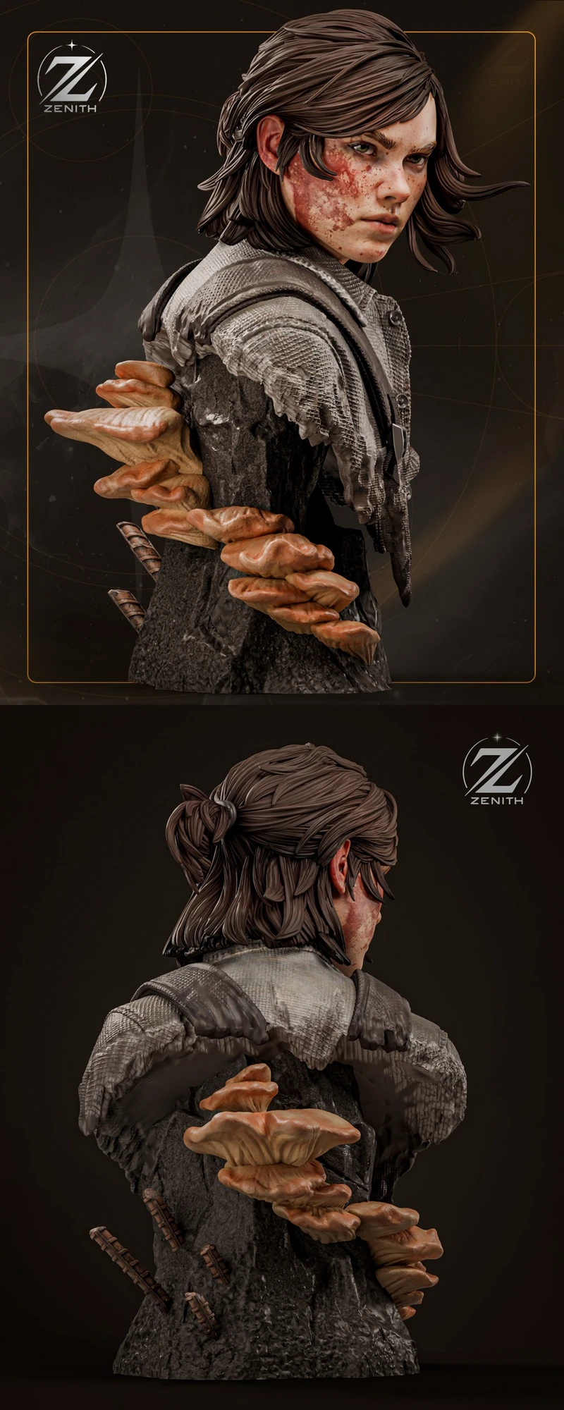 Ellie Williams Bust — The Last of Us 3D model
