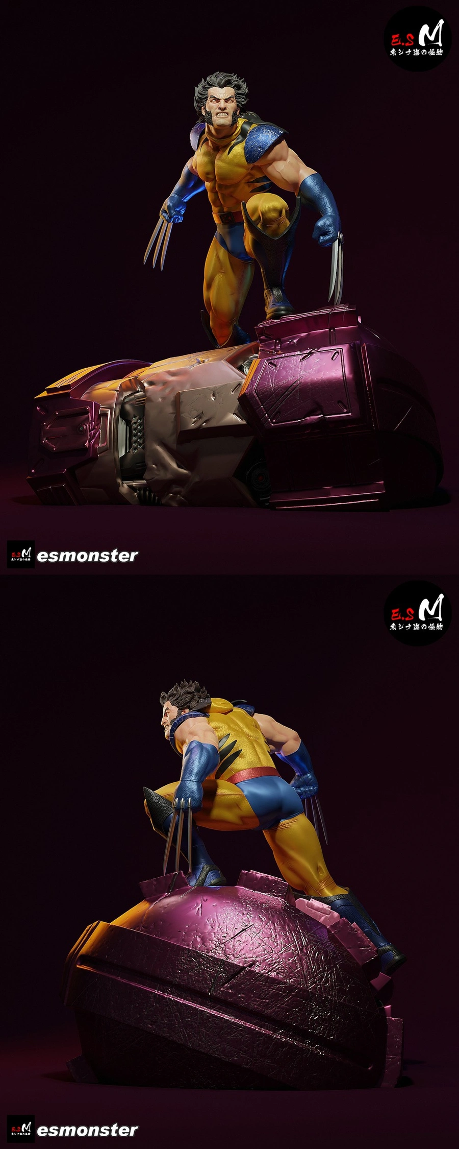 Wolverine vs. Sentinel — Marvel 3D model