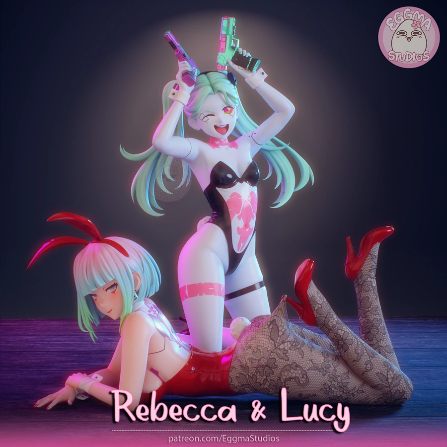 Rebecca and Lucy — Cyberpunk: Edgerunners 3D model