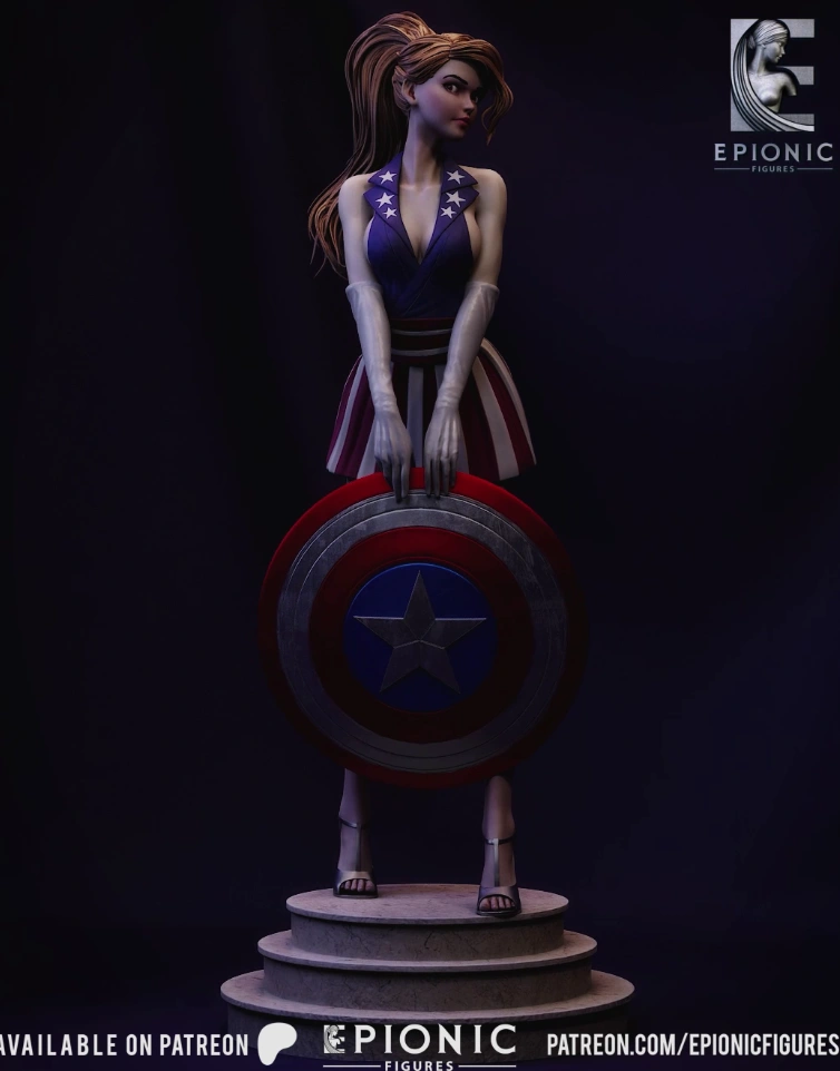 Captain America — Marvel 3D model