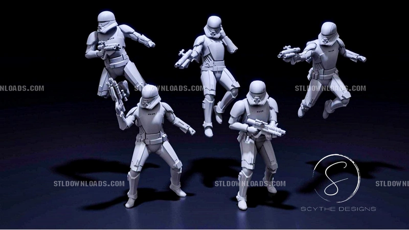 First Order Jet Troopers — Star Wars 3D model