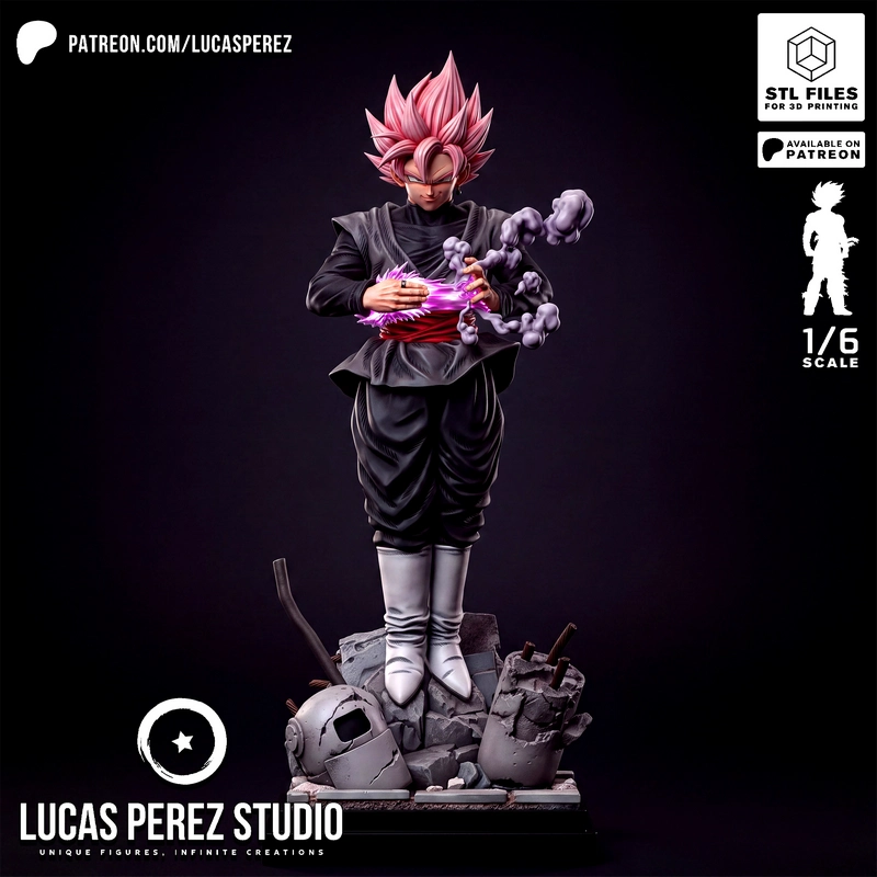 Goku Black Rose — Dragon Ball Super 3D model