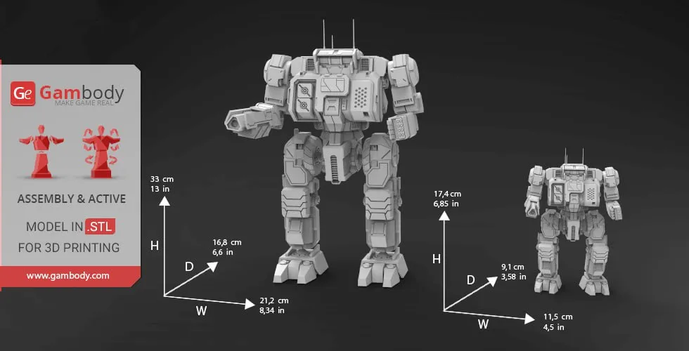 Highlander BattleMech — BattleTech 3D model