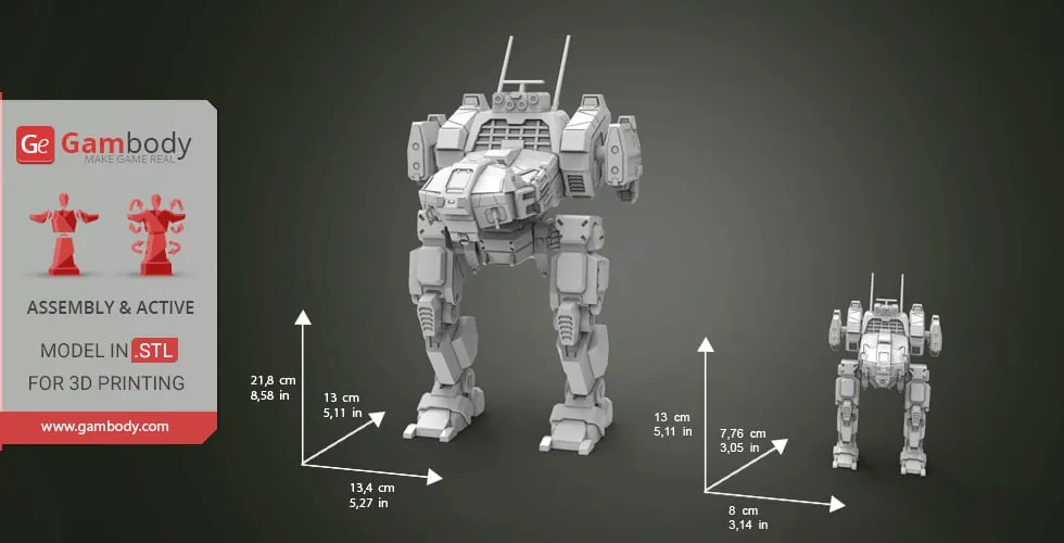 Jenner BattleMech — BattleTech 3D model