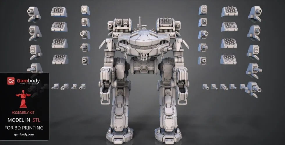 King Crab BattleMech — BattleTech 3D model