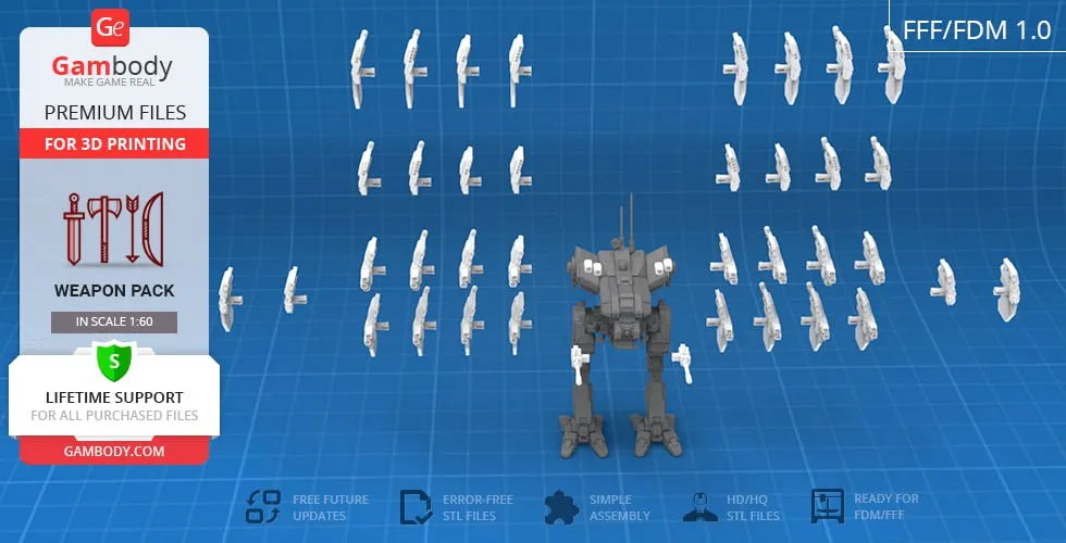 Locust BattleMech — BattleTech 3D model