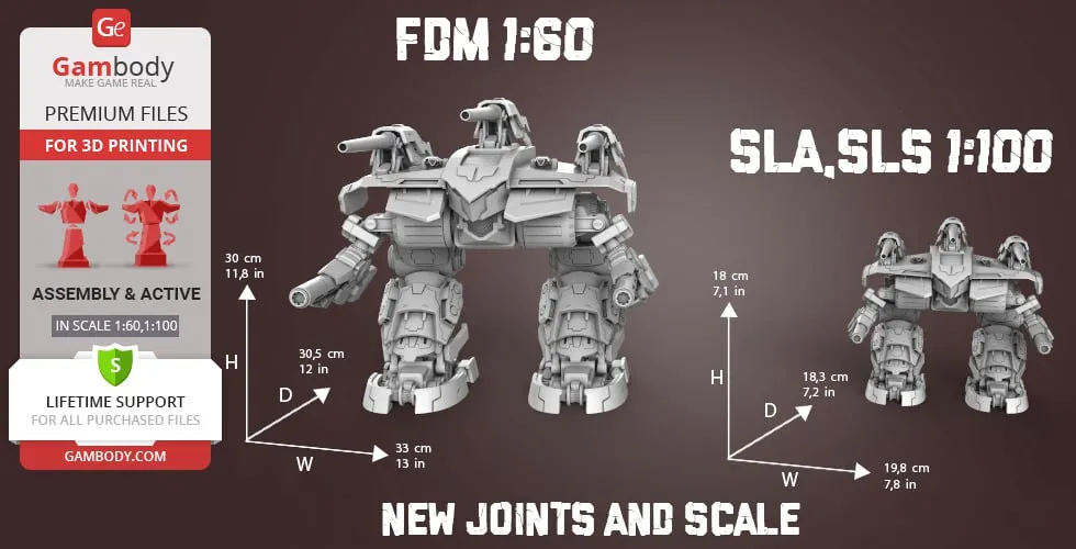 Omega BattleMech — BattleTech 3D model