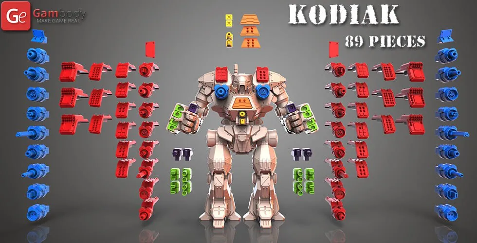 Kodiak BattleMech — BattleTech 3D model