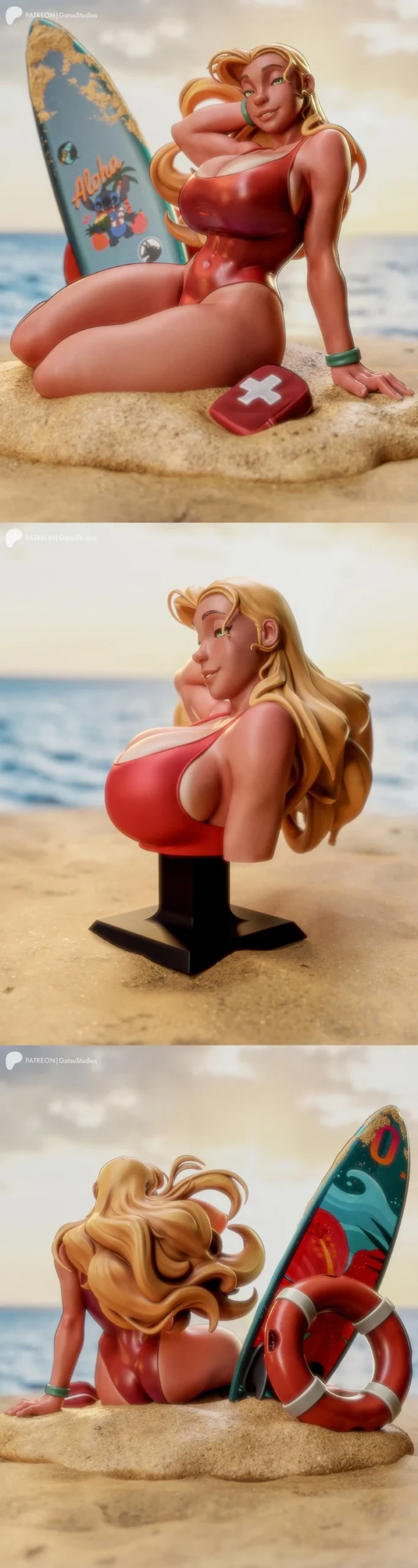 Lilo Lifeguard Girl — Lilo & Stitch 3D model