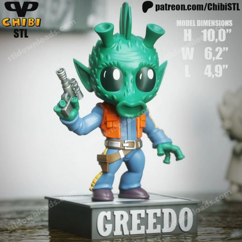Greedo Chibi — Star Wars 3D model