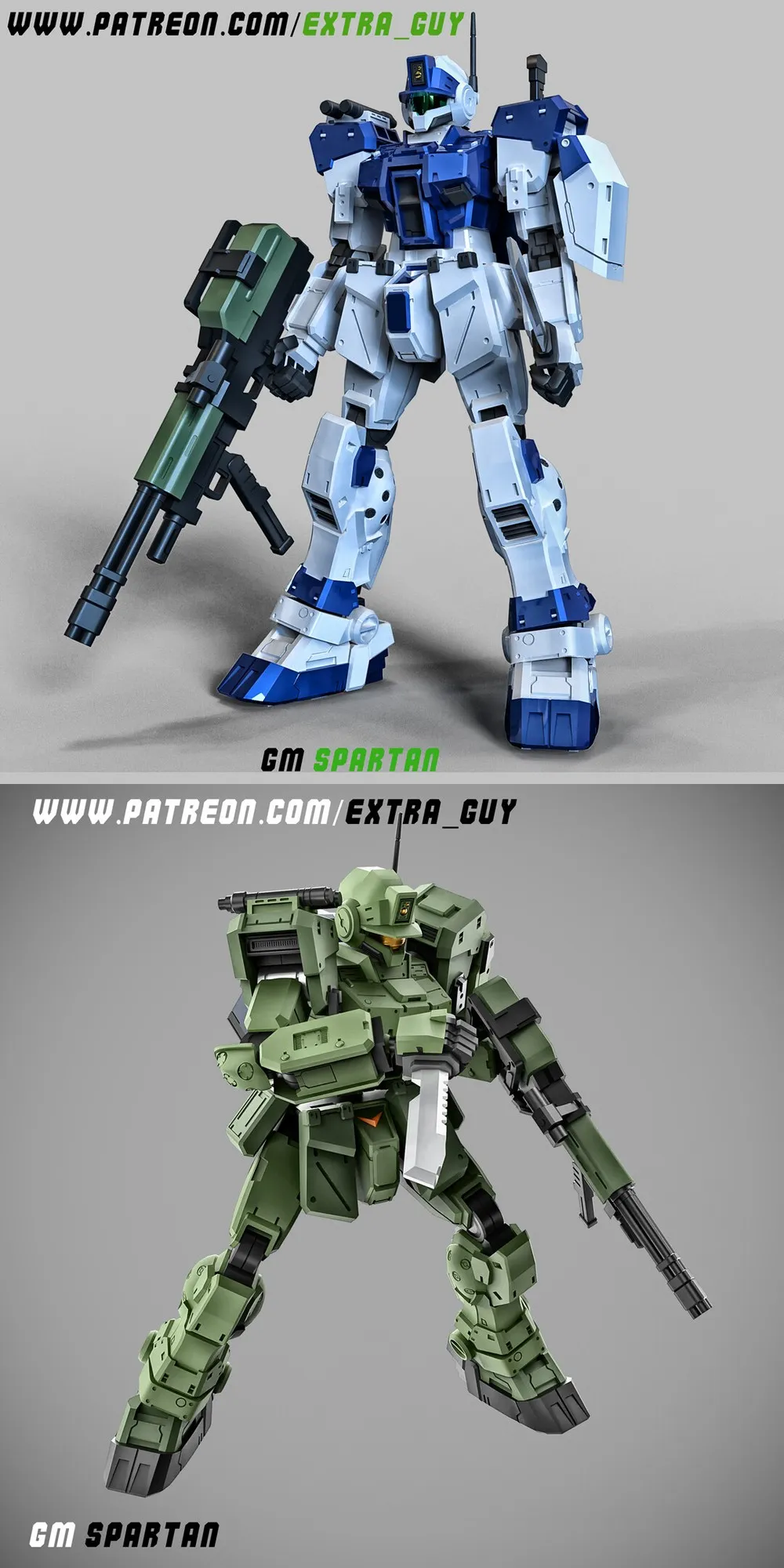 GM Spartan — Gundam 3D model