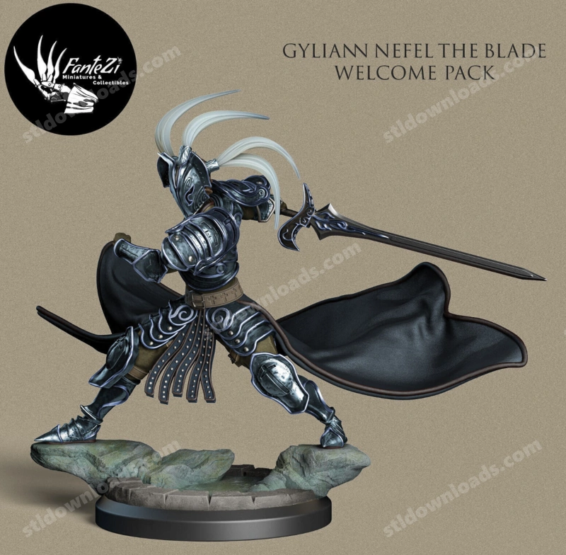 Gyliann Nefel the Blade — Original Fantasy 3D model