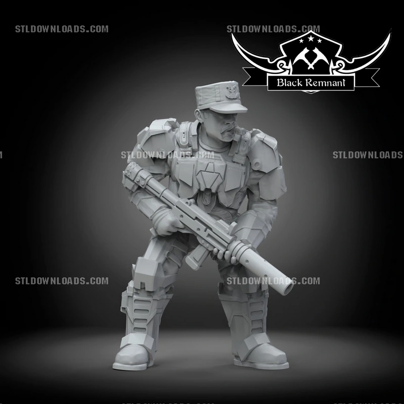 Sergeant Major Avery Johnson — Halo 3D model