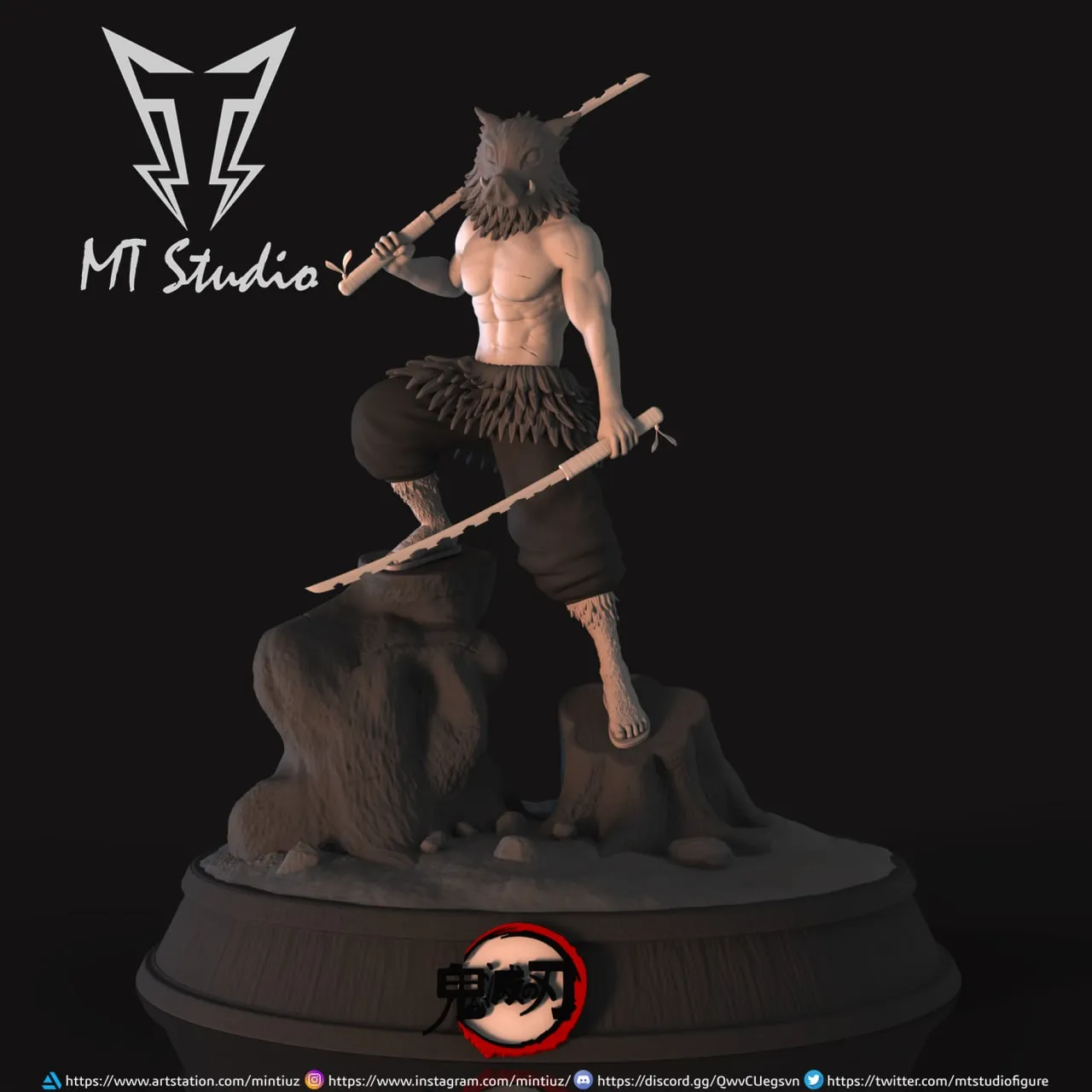 Inosuke Hashibira — Demon Slayer 3D model