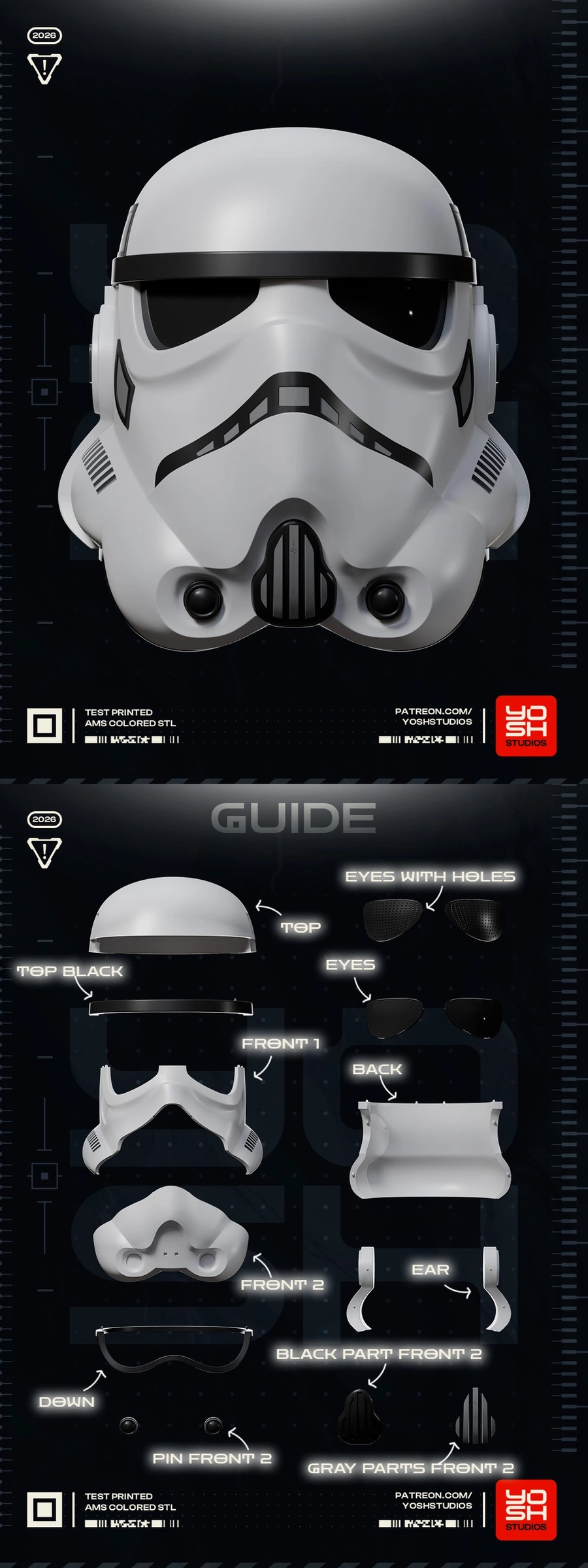 Lego Stormtrooper Helmet V2 — Star Wars 3D model