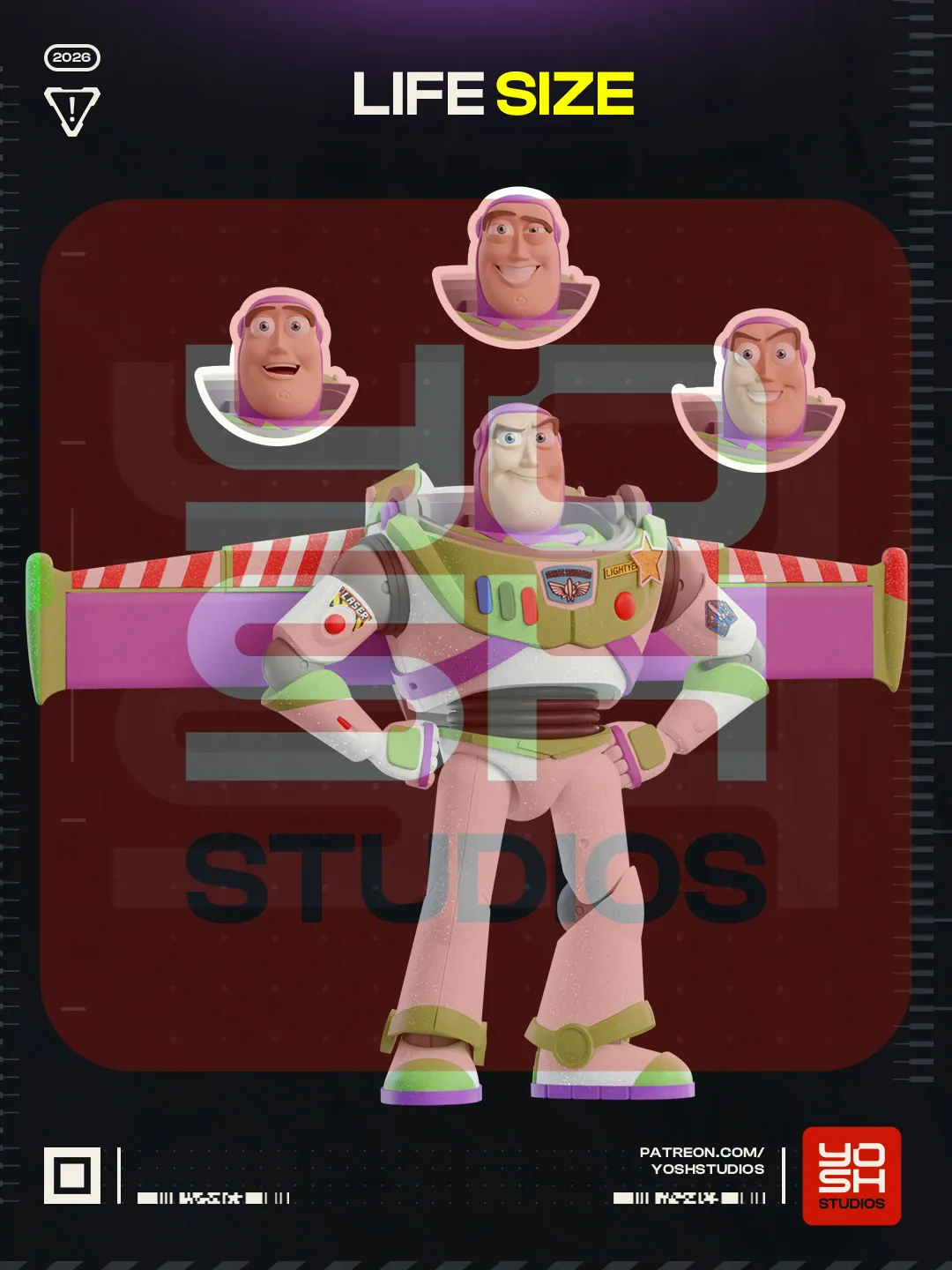 Buzz Lightyear Life-Size Figure — Toy Story 3D model