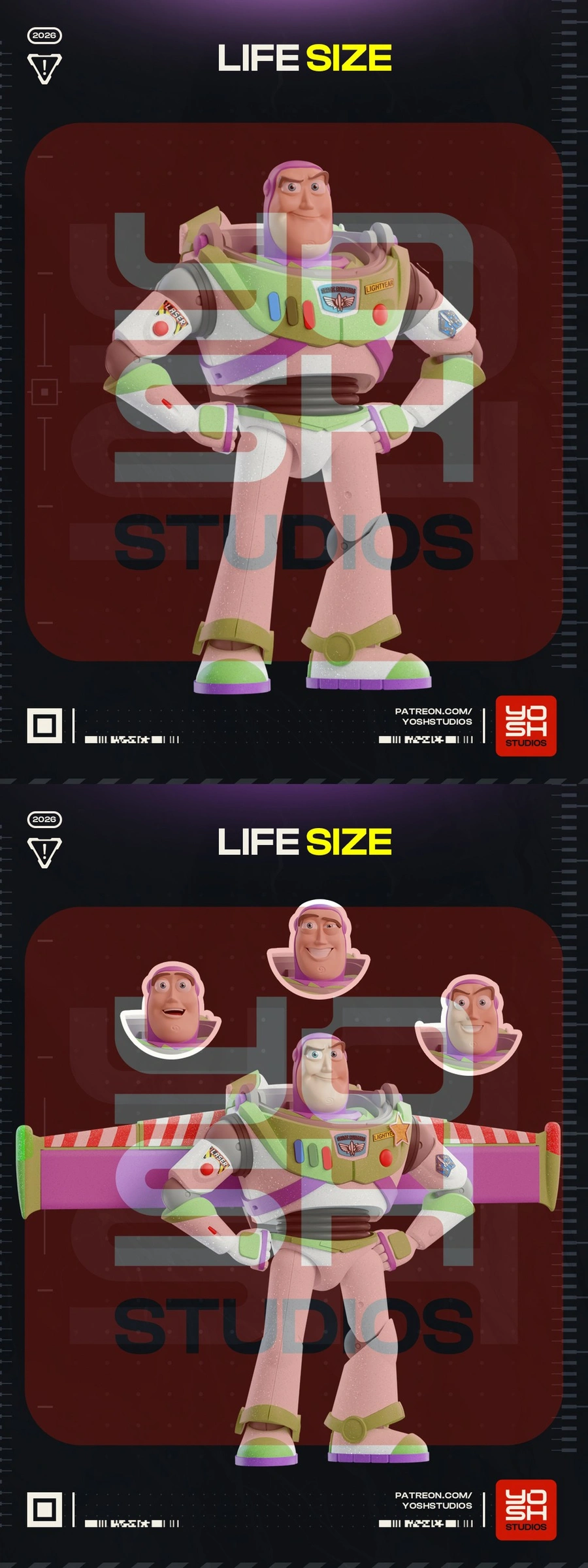 Buzz Lightyear Life-Size Figure — Toy Story 3D model