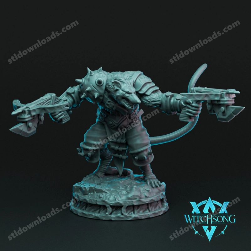 Long-Tail Wererats — Original Fantasy 3D model