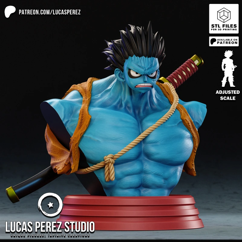 Nightmare Luffy Bust — One Piece 3D model