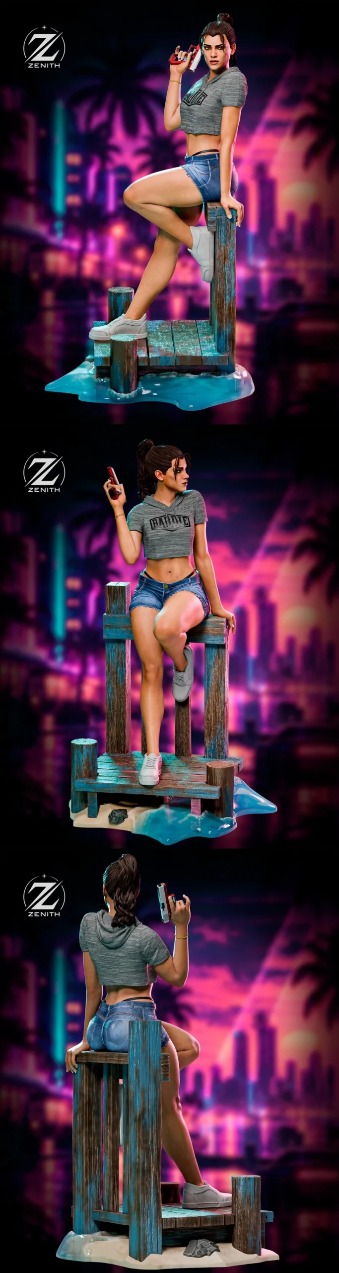 Lucia Caminos — Cyberpunk 2077 3D model
