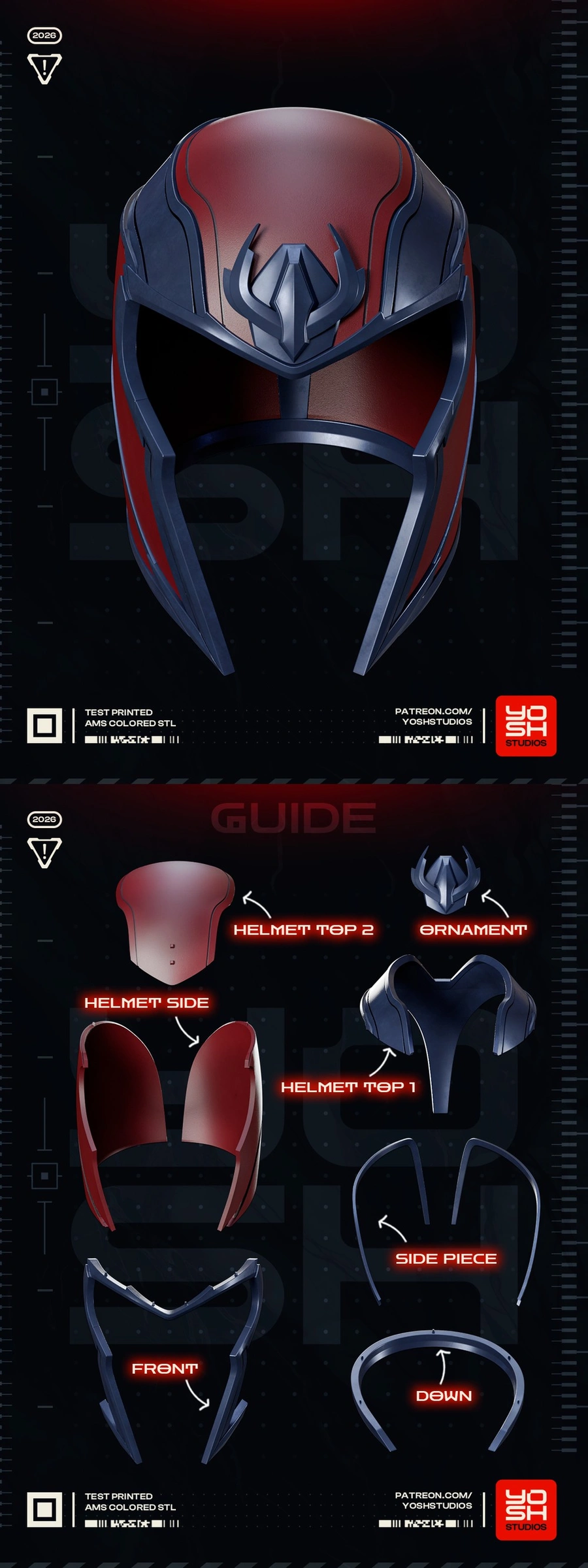 Magneto Doomsday Helmet — Marvel 3D model
