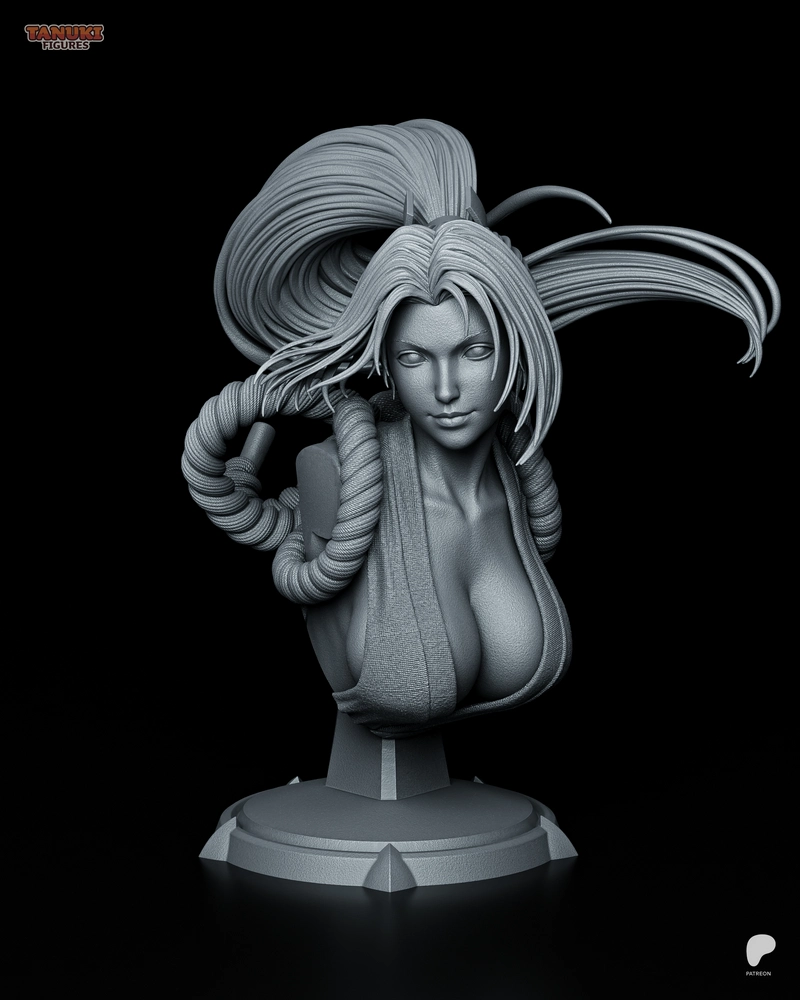 Mai Shiranui Bust — Fatal Fury 3D model