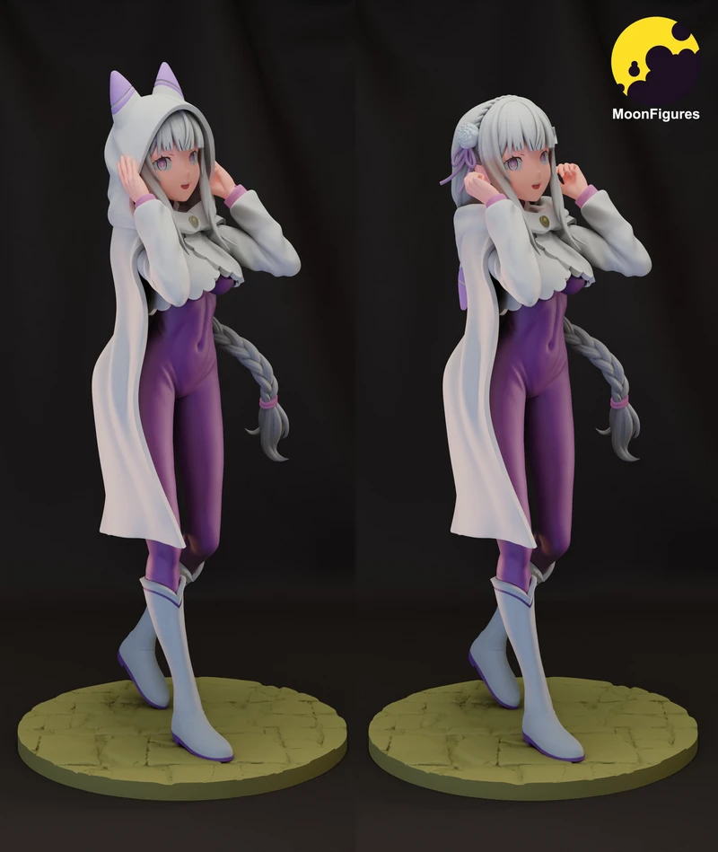 Emilia — Re:Zero 3D model