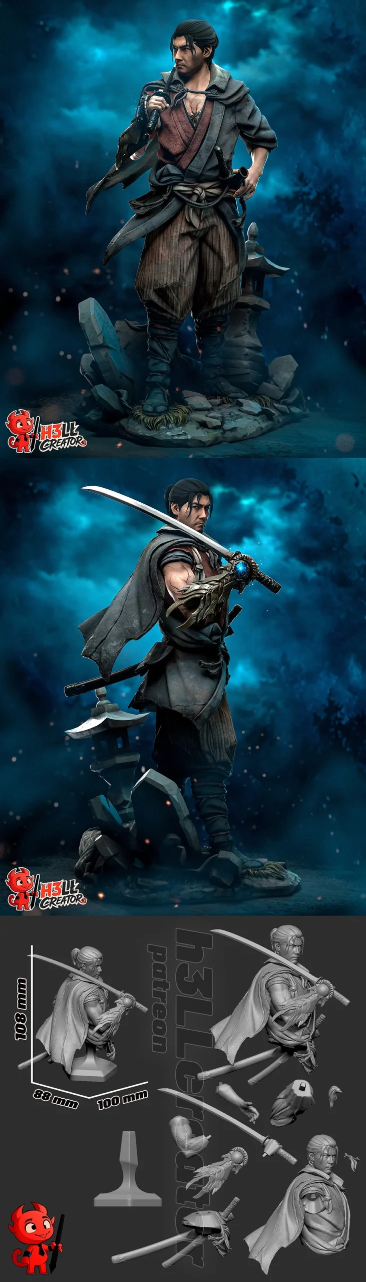 Musashi — Onimusha: Way of the Sword 3D model