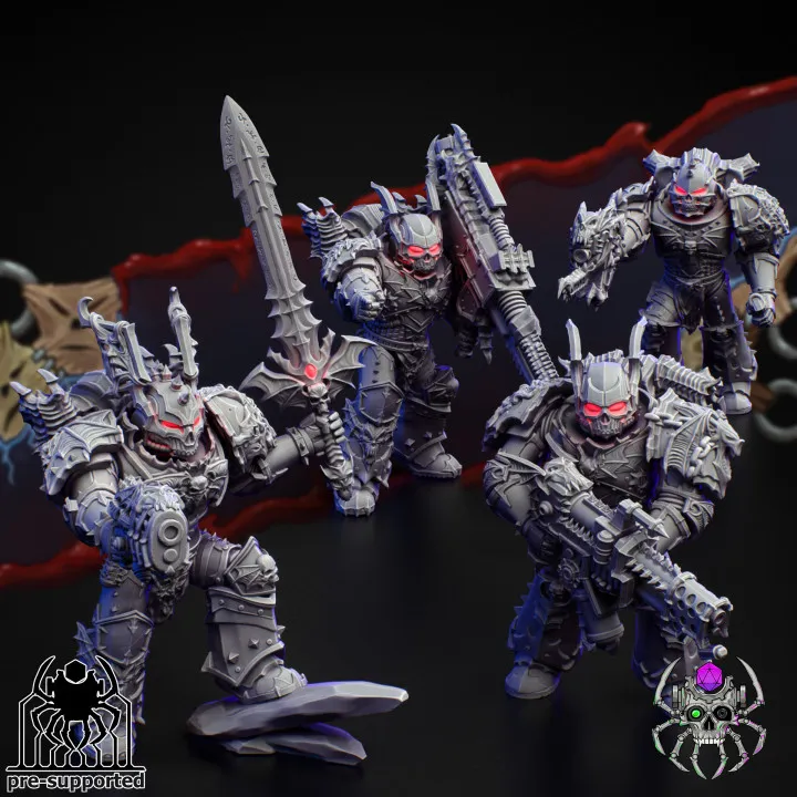 Nightmare Harbingers Battle Squad — Original Sci-Fi 3D model