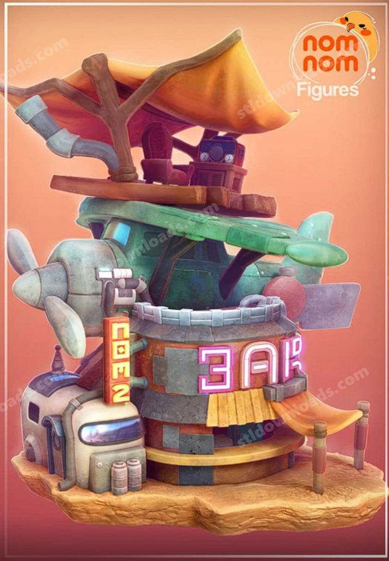 Chibi Flightbar — Original Character 3D model
