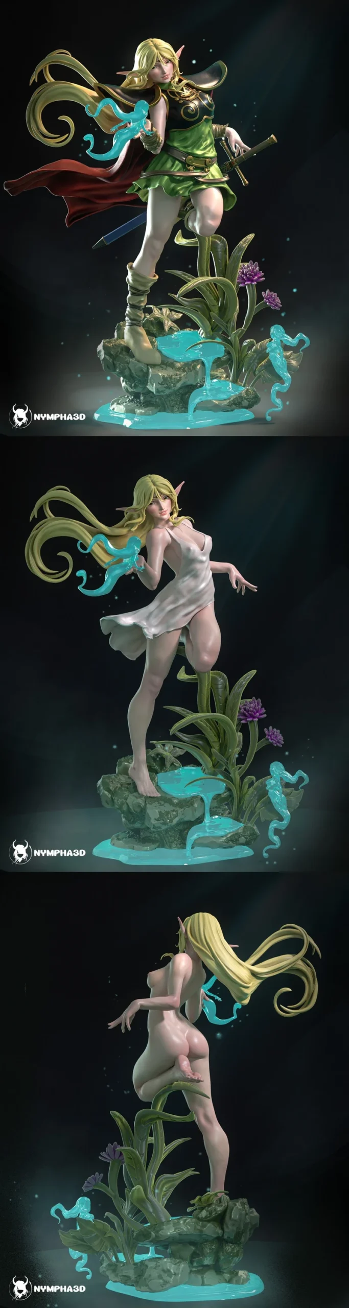 Deedlit — Record of Lodoss War 3D model