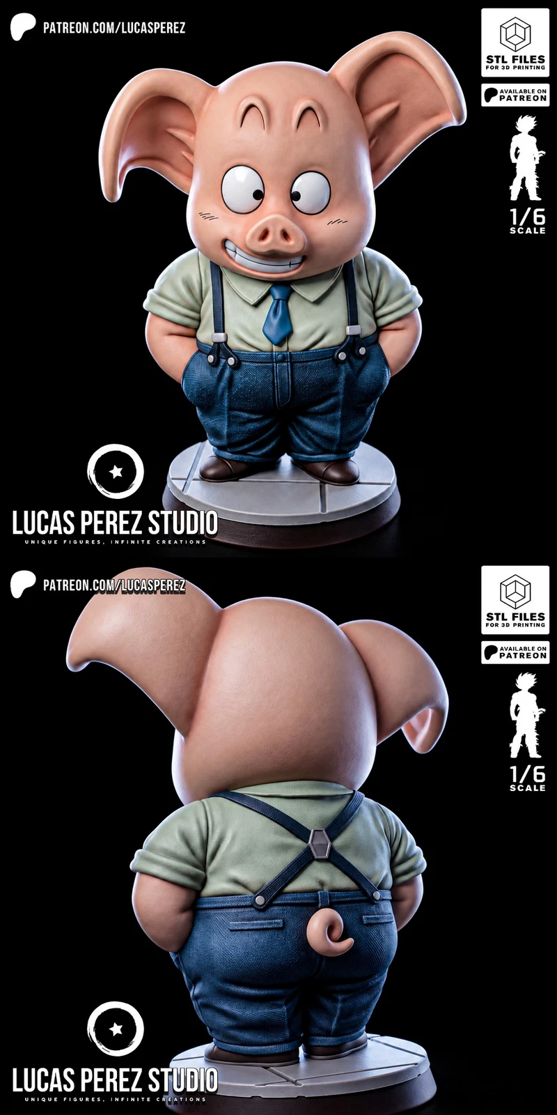 Oolong — Dragon Ball 3D model