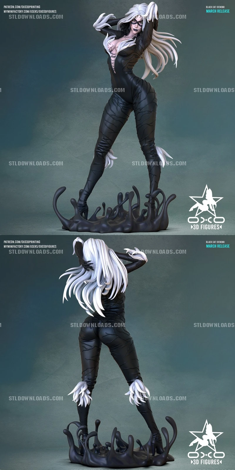 Black Cat Venom — Marvel 3D model