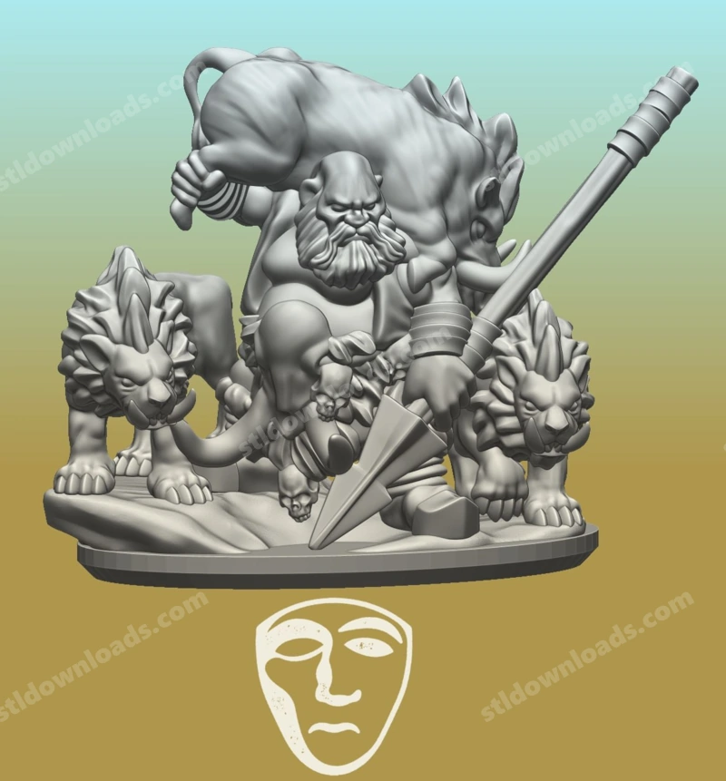 Ogre Hunter — Original Fantasy 3D model