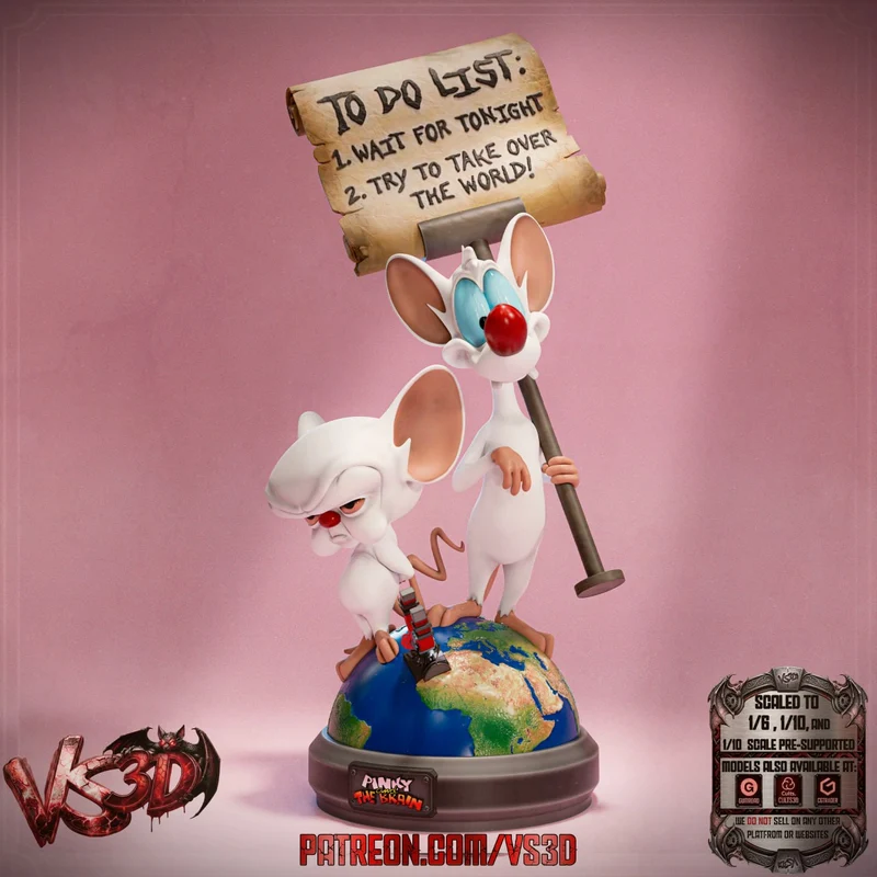 Pinky and the Brain — Animaniacs 3D model