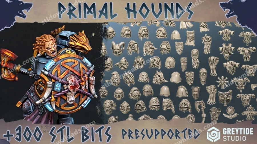 Primal Hounds — Warhammer 40,000 3D model