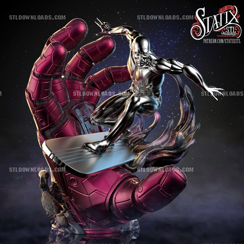 Silver Surfer T-1000 — Marvel 3D model