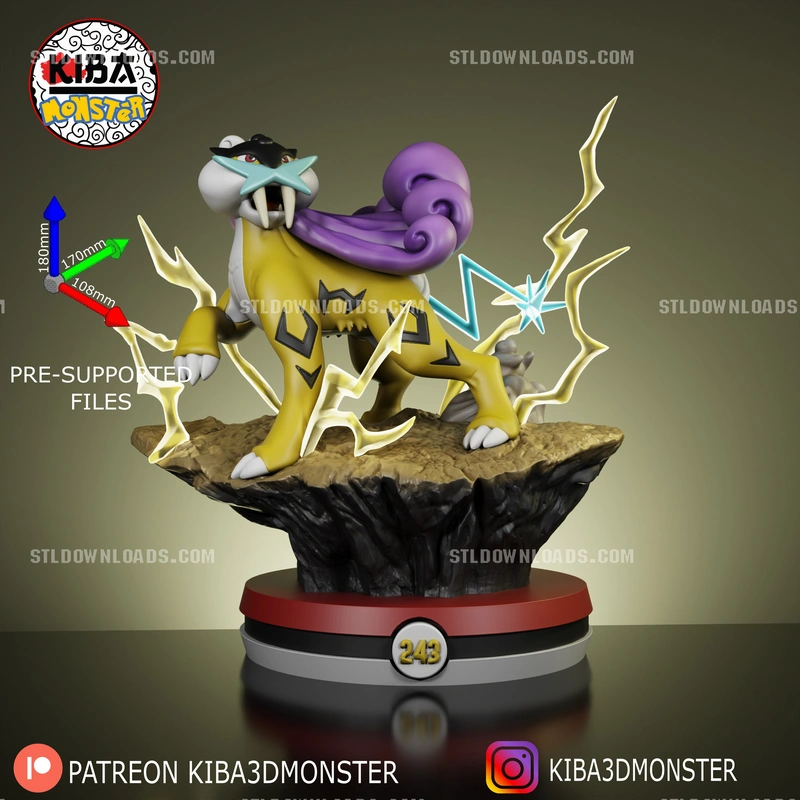Raikou — Pokémon 3D model