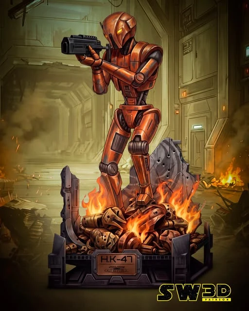 HK-47 Droid Sculpture — Star Wars 3D model
