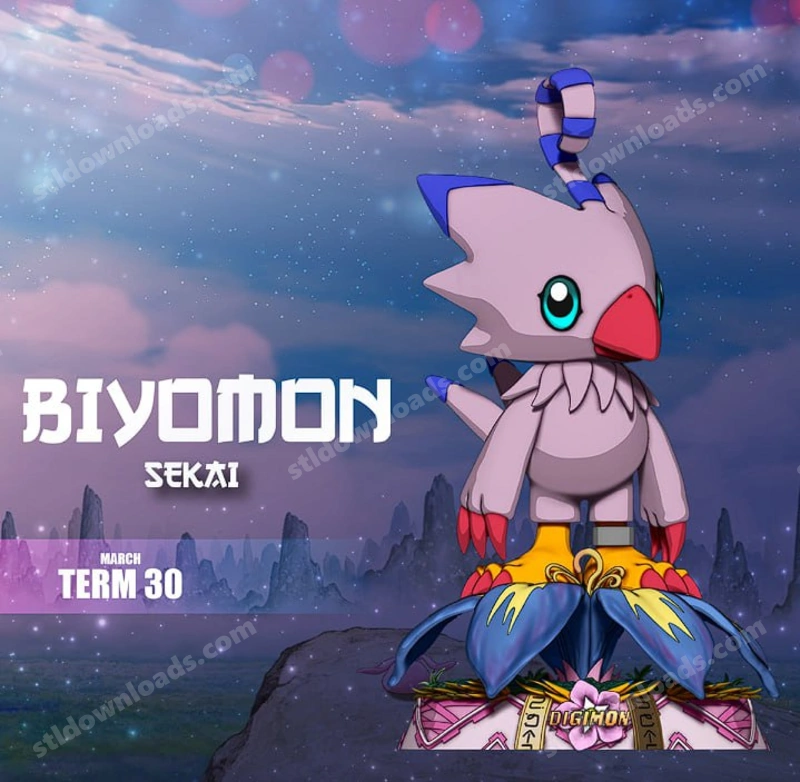 Biyomon Statue — Digimon 3D model