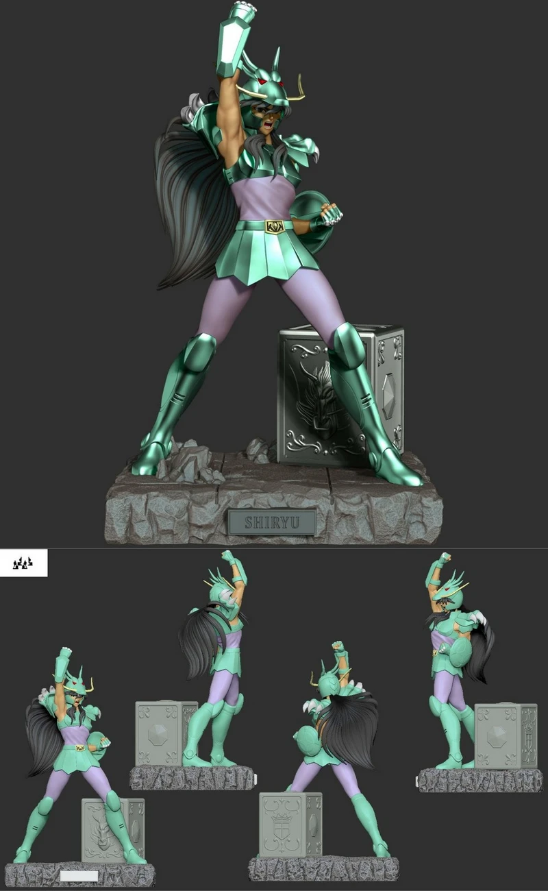Shiryu — Saint Seiya 3D model